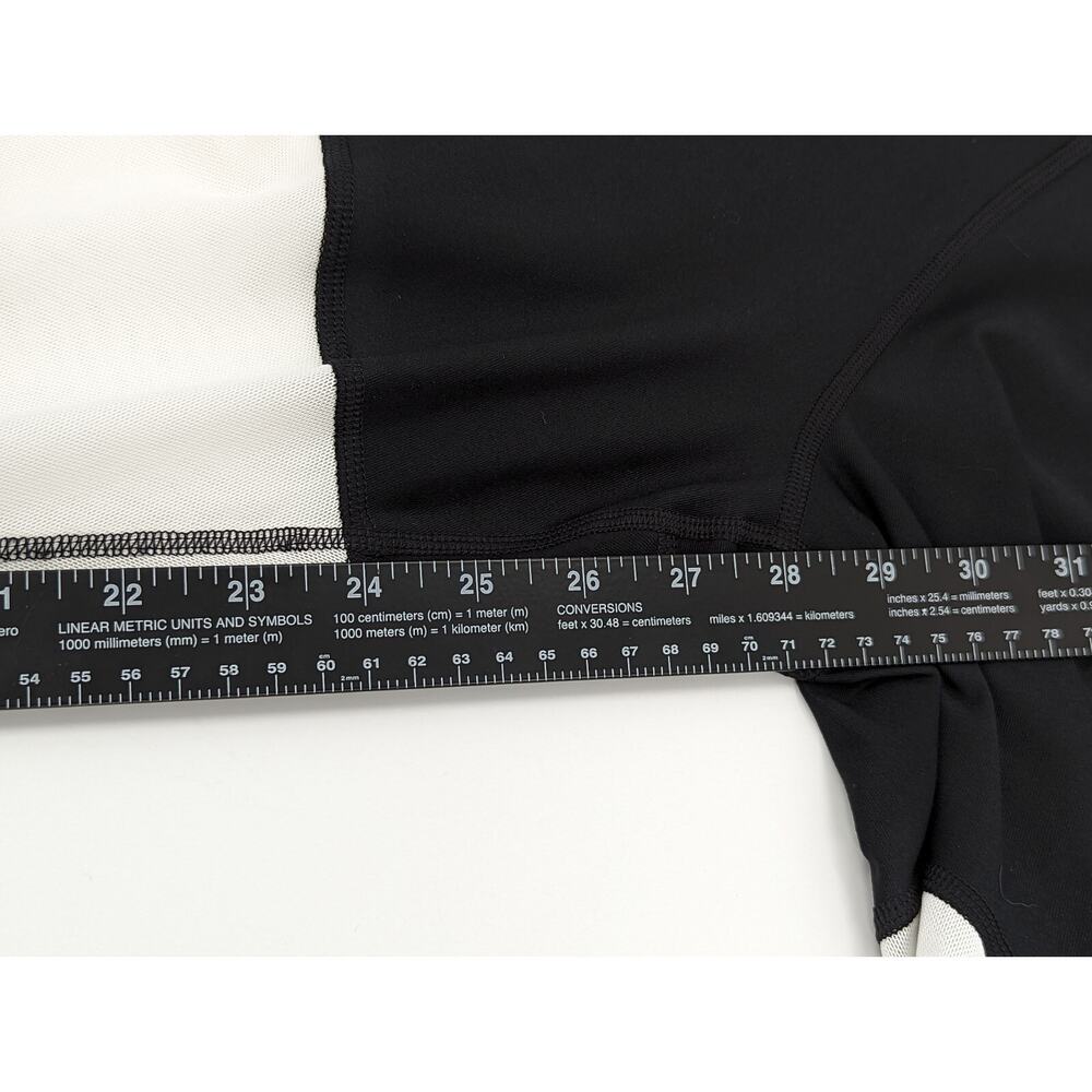 Nike Ladies Power Victory Crop Leggings Yoga Pants Training Black Peach Size 1X - Picture 8 of 10
